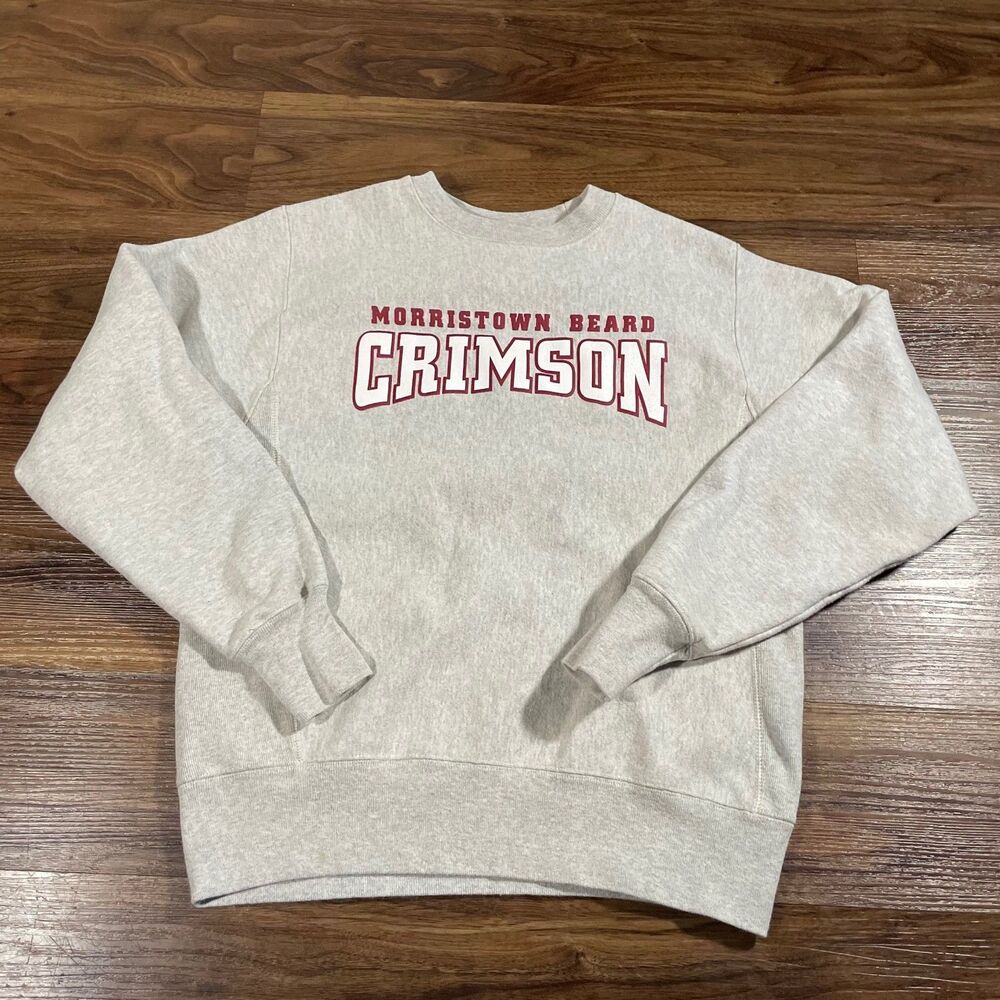 Champion Morristown Beard Crimson Prep Sweatshirt Adult Size Small Unisex